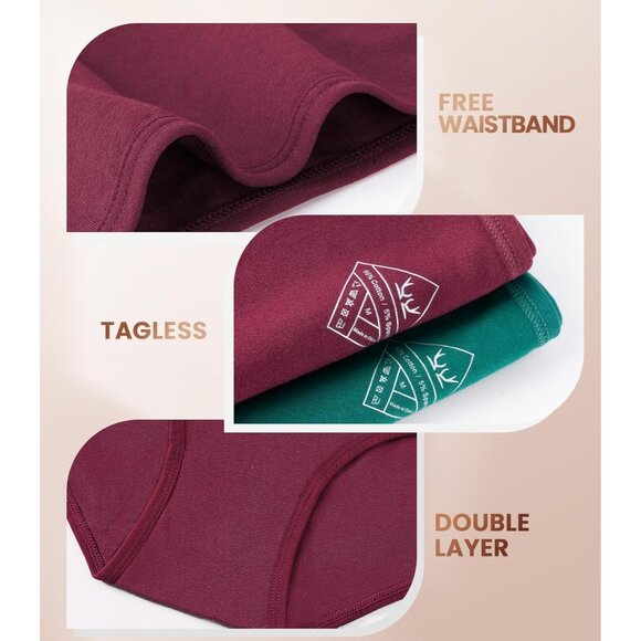 Women's Cotton Hi-Cut Underwear Pack Soft Breathable Stretch Regular Plus - Picture 5 of 6